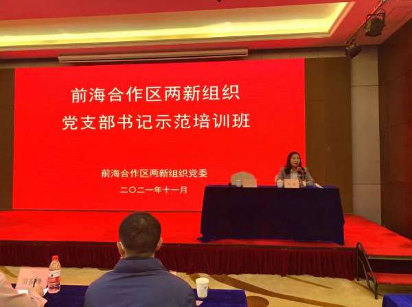 前海合作区举办两新组织党支部书记示范培训班