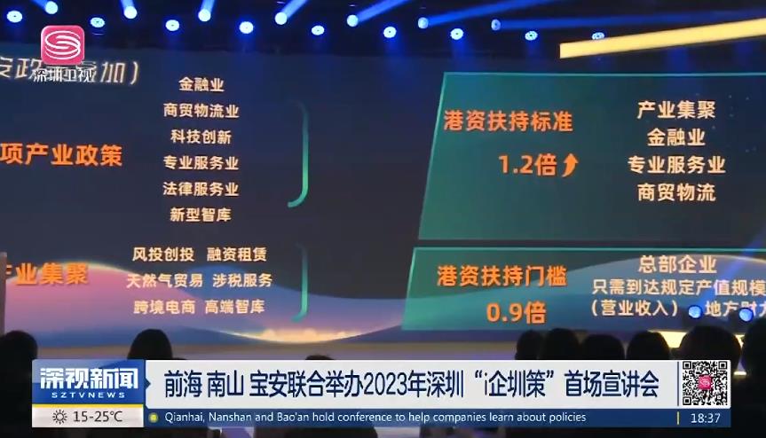 前海 南山 宝安联合举办2023年深圳“i企圳策”首场宣讲会
